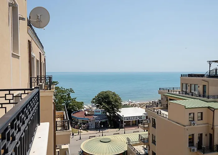 شقة Beachfront Bliss-1br Sea View Flat In Golden Sands By Flat Mаnаger